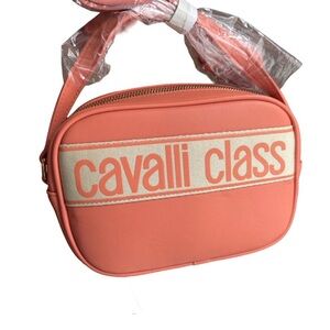 Cavalli Class Orange Crossbody Bag